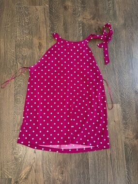 Banana Republic Hot Pink Polka Dot Dress